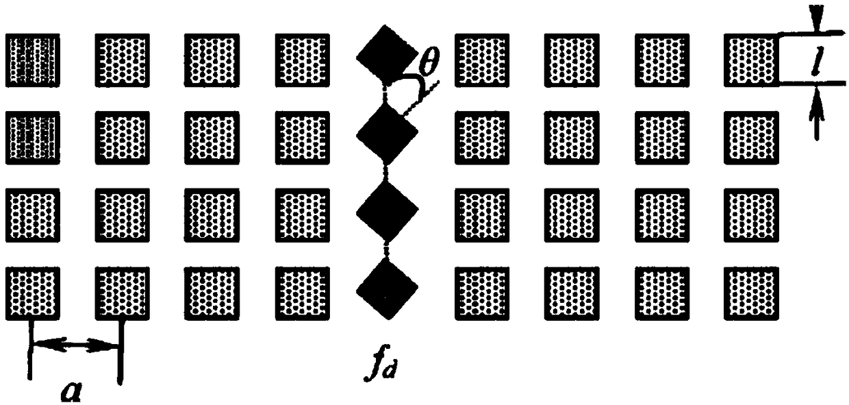 Piezoelectric phononic crystal plate for actively controlling wave propagation path and application thereof