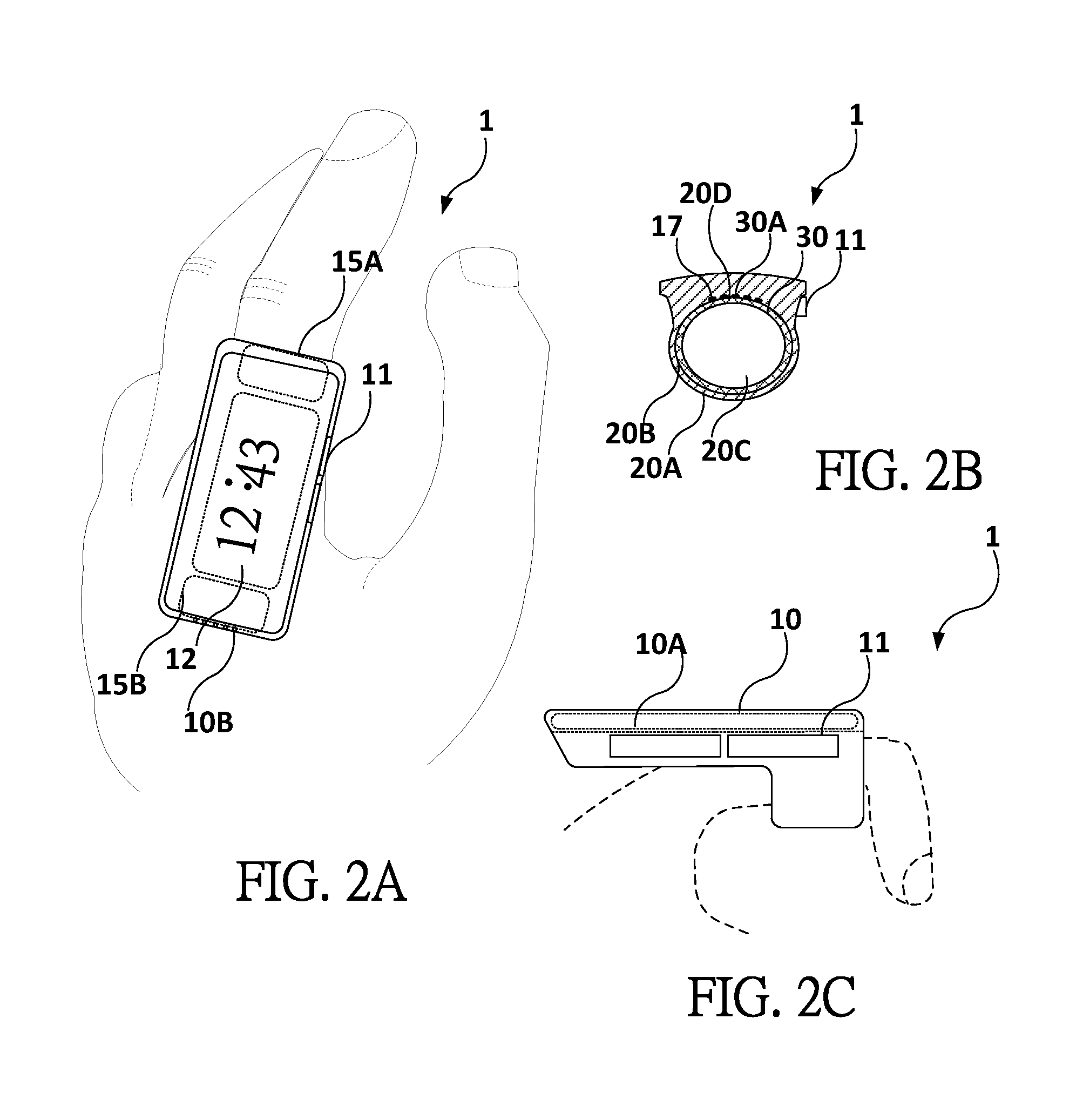 Wearable ring-shaped electronic device and the controlling method thereof