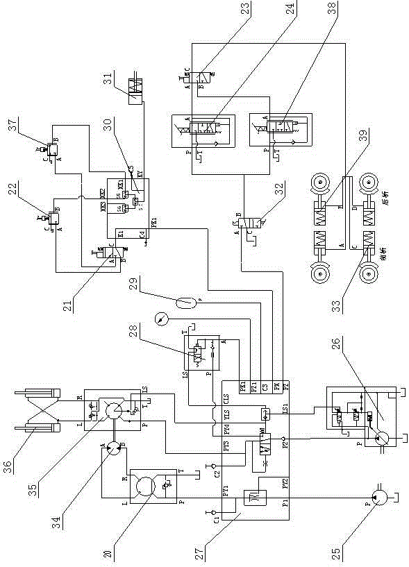 Coal mine well vehicle rotation operation and control unit