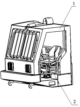 Coal mine well vehicle rotation operation and control unit