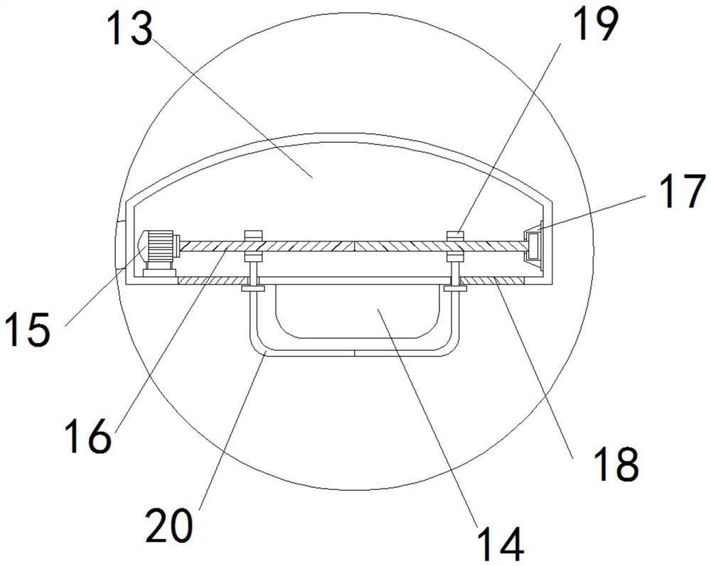 LED landscape street lamp with protective structure