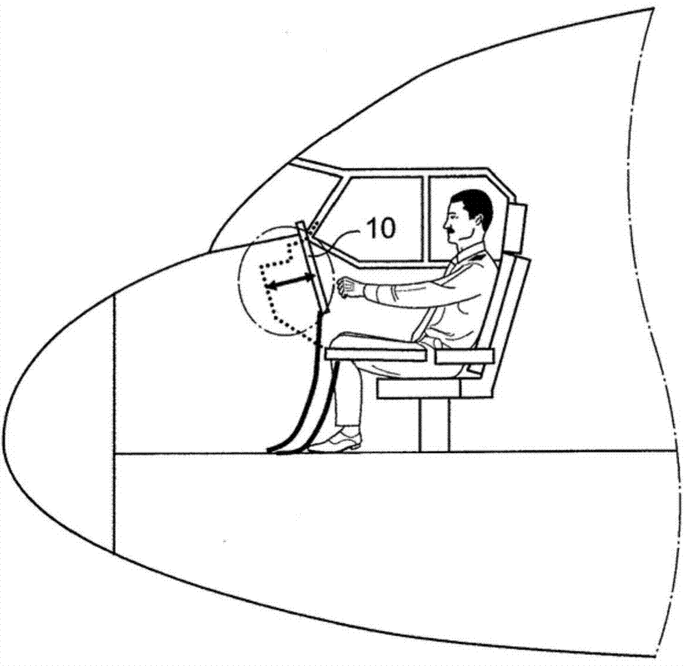 Aircraft cockpit, in particular the front portion of an aircraft cockpit