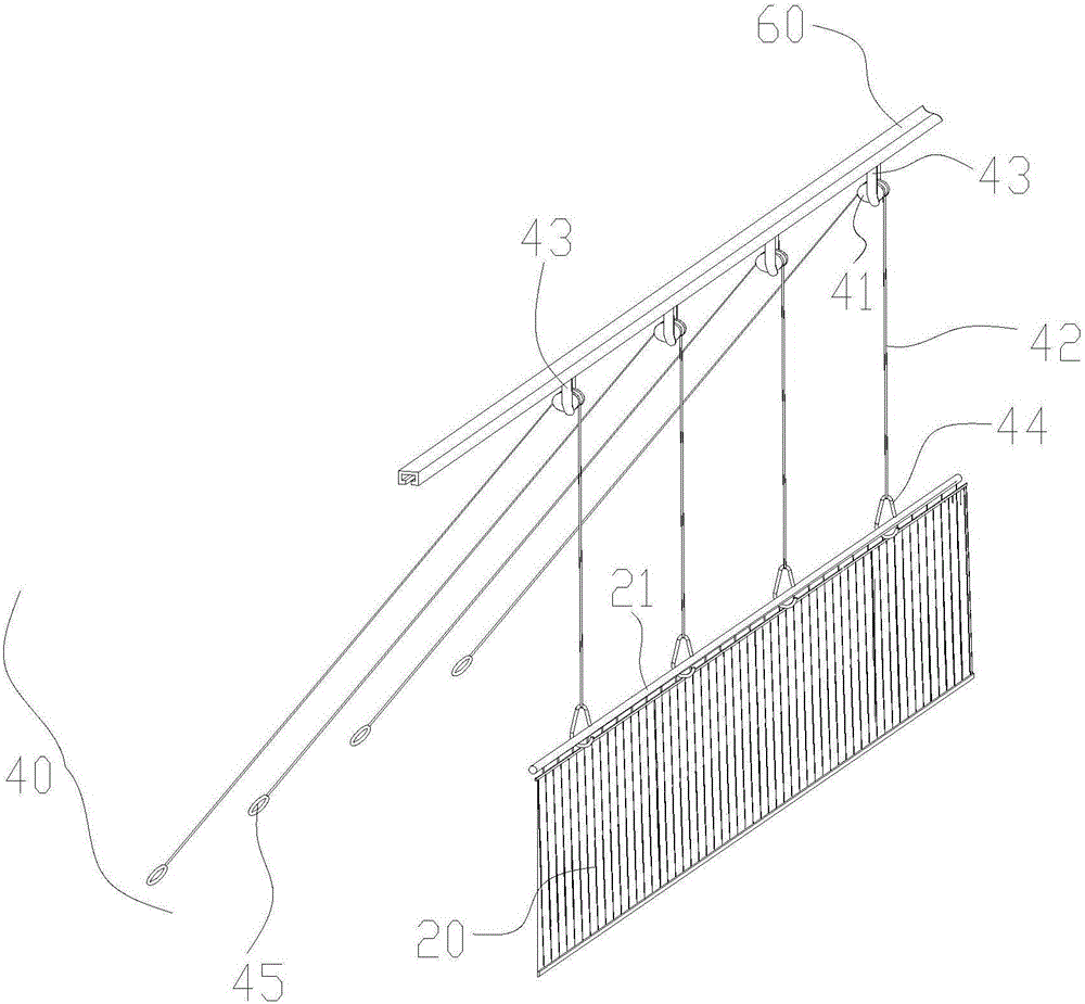 Paper scooping device for production of large-sized Chinese art paper