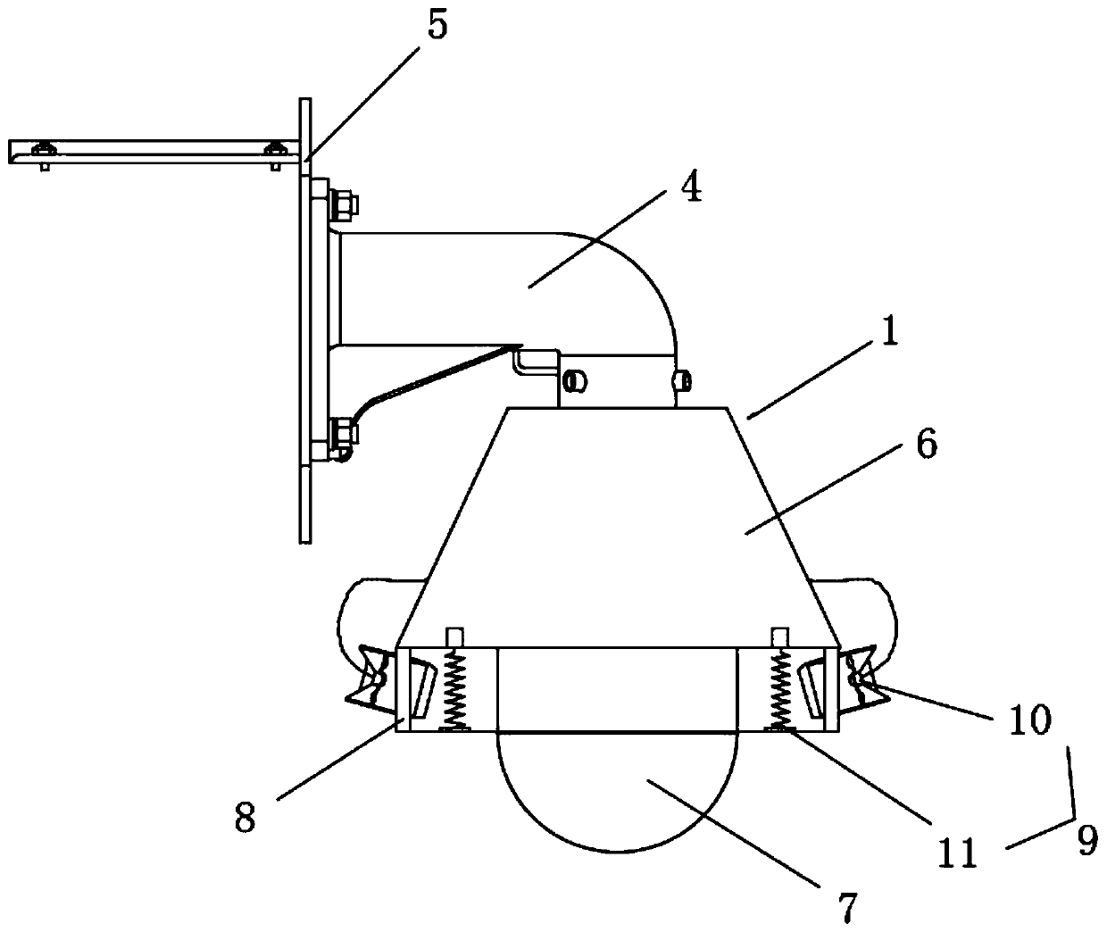 Power transmission line icing online monitoring device based on image identification