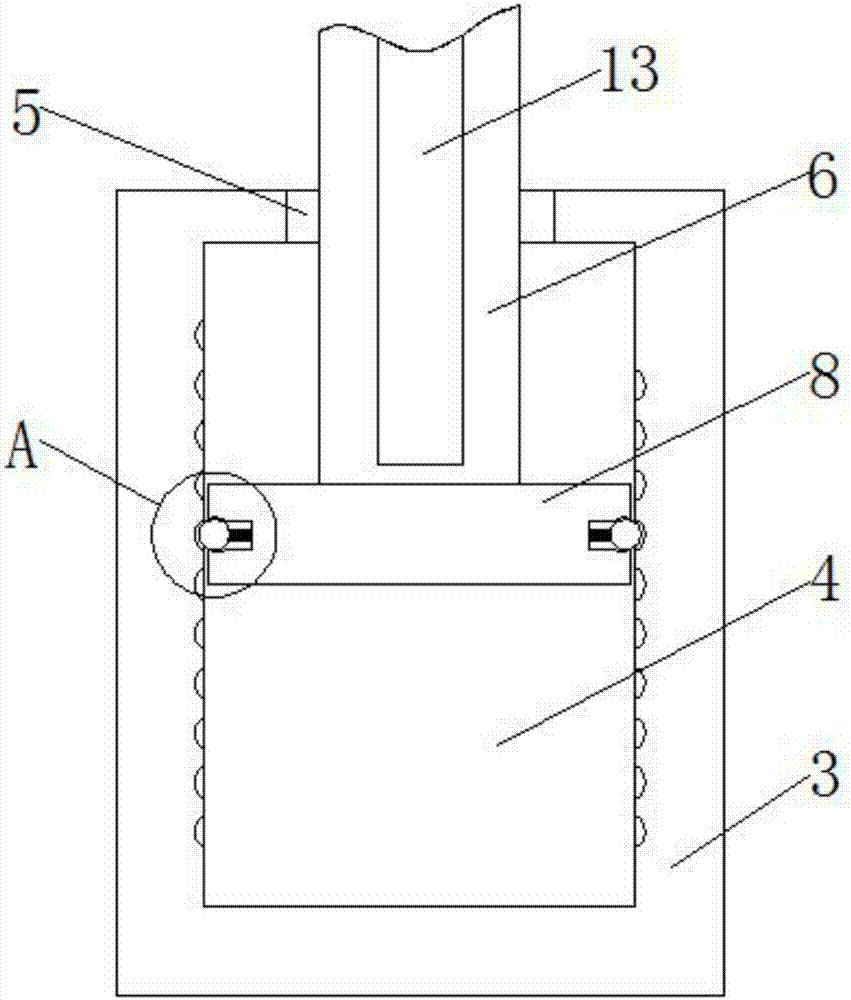 LED desk lamp with height capable of being stably adjusted