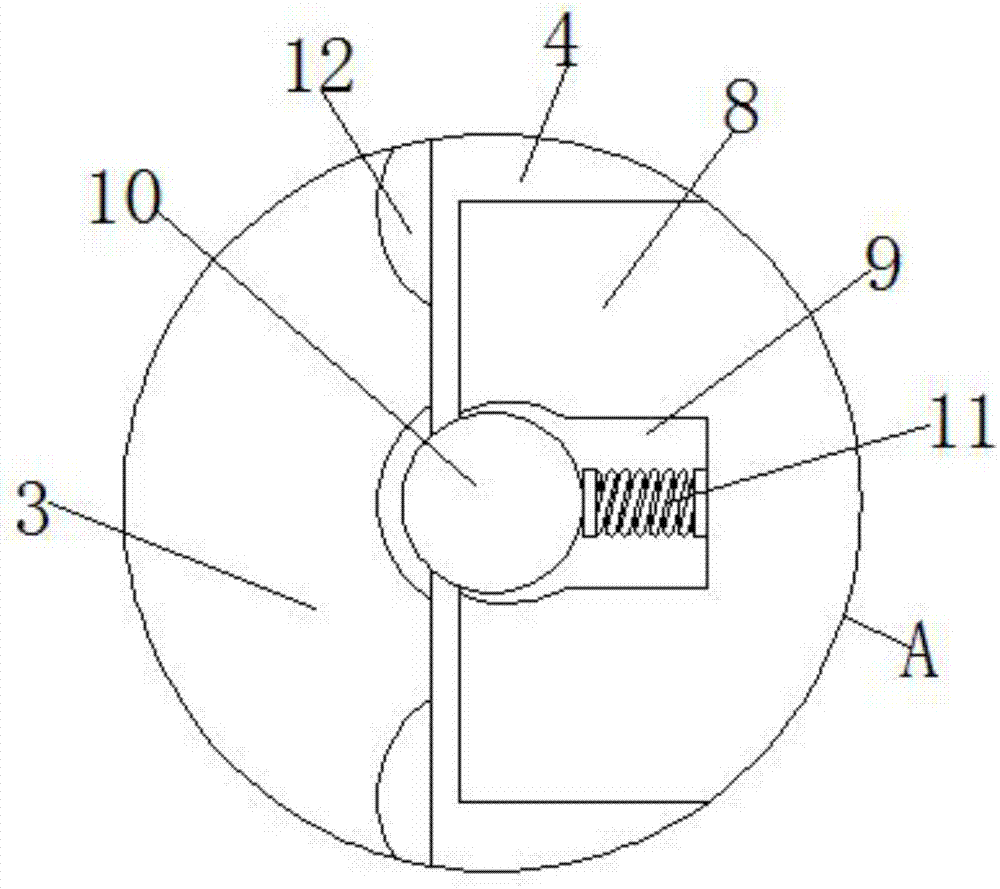 LED desk lamp with height capable of being stably adjusted