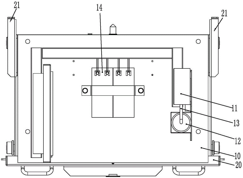 Dehumidifying handcart for moving-open style switchgear