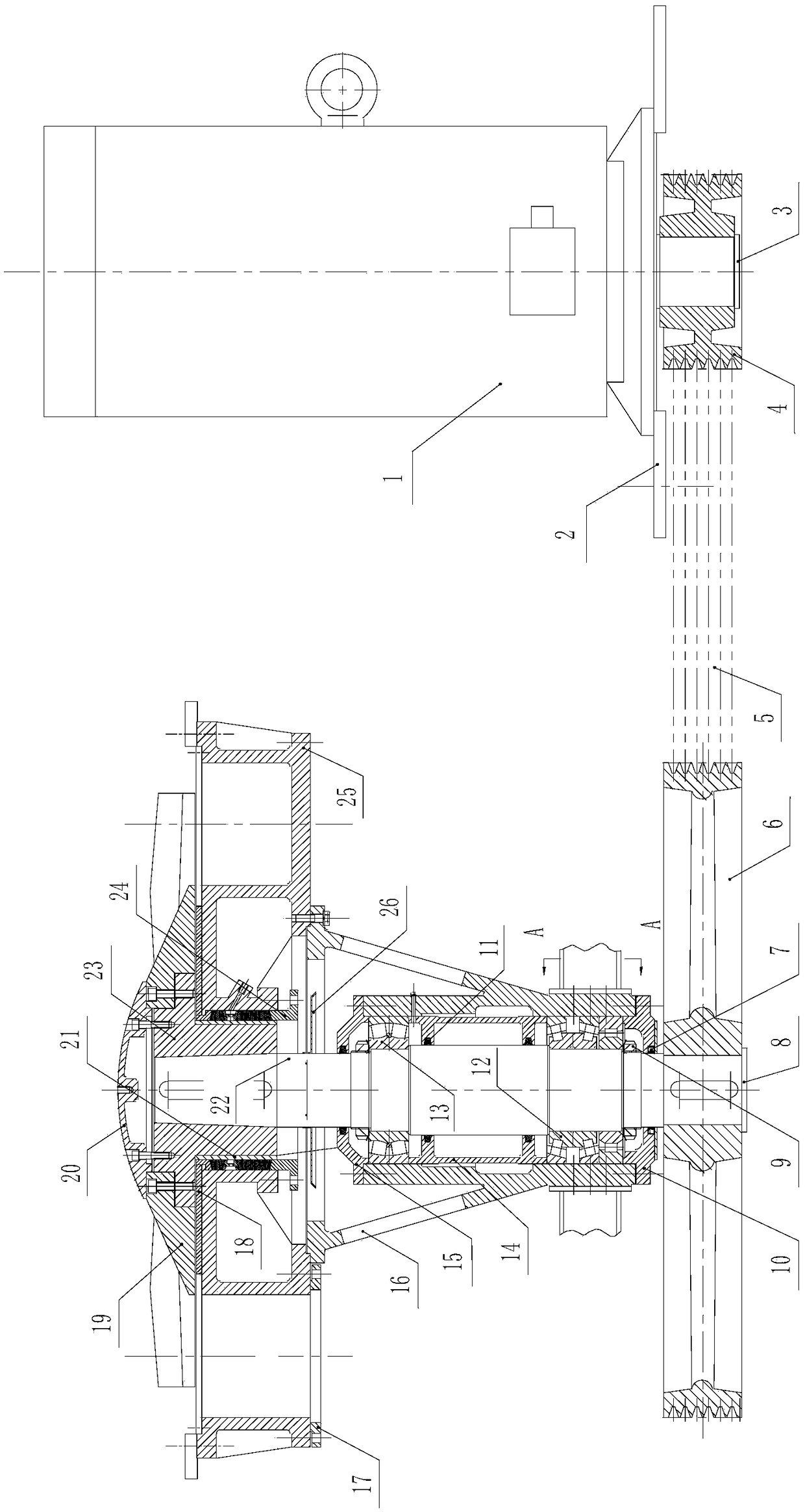 Rotor device of hydrapulper