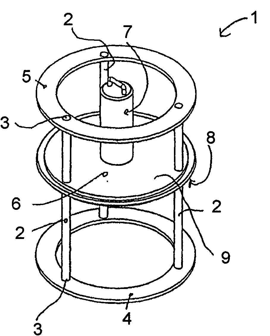 Guide support for a follower plate pump and follower plate pump