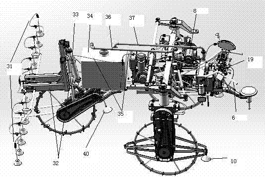 Full-hydraulic self-propelled paddy field spray tumbrel