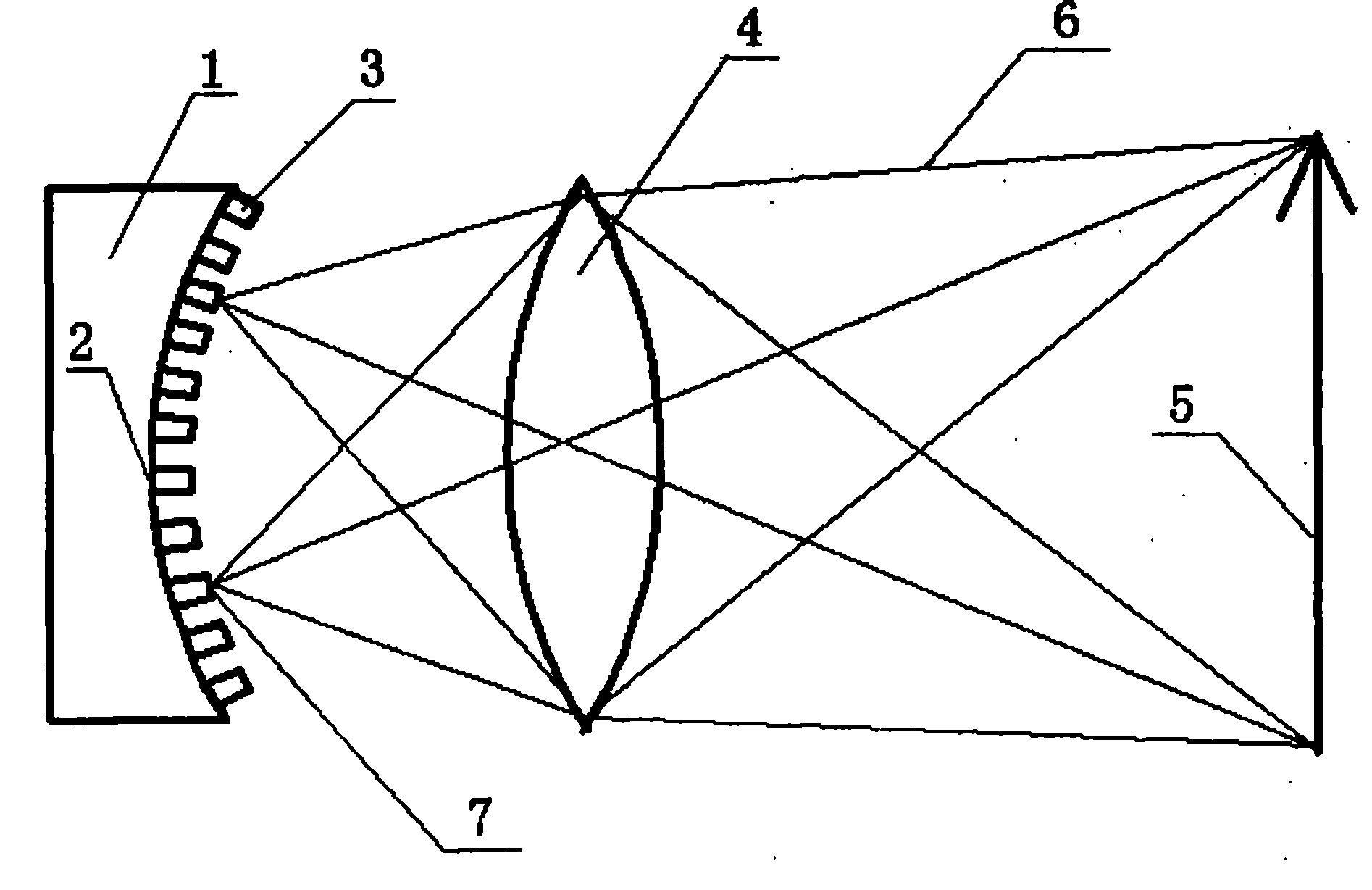 Concave-surface image sensor