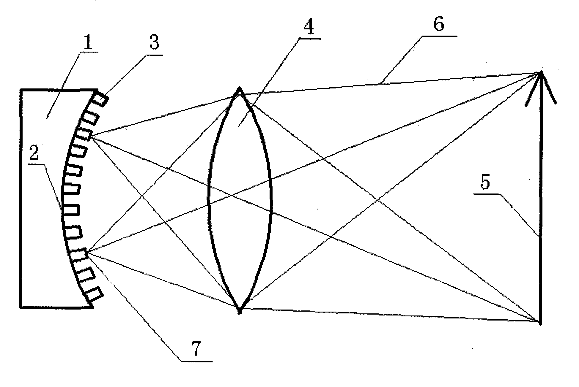 Concave-surface image sensor