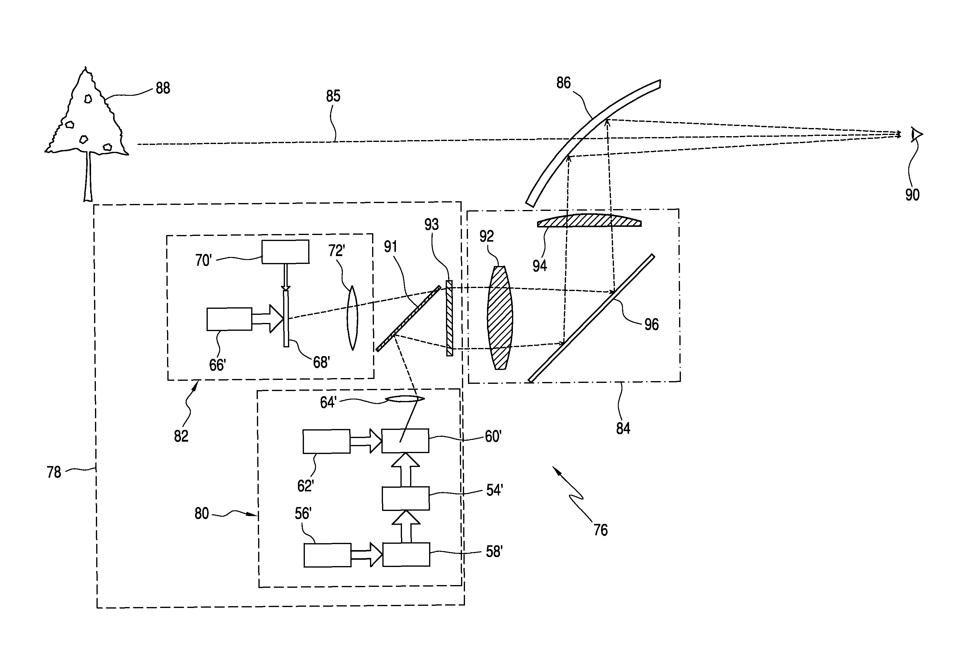 Visual display system using multiple image sources and heads-up-display system using the same