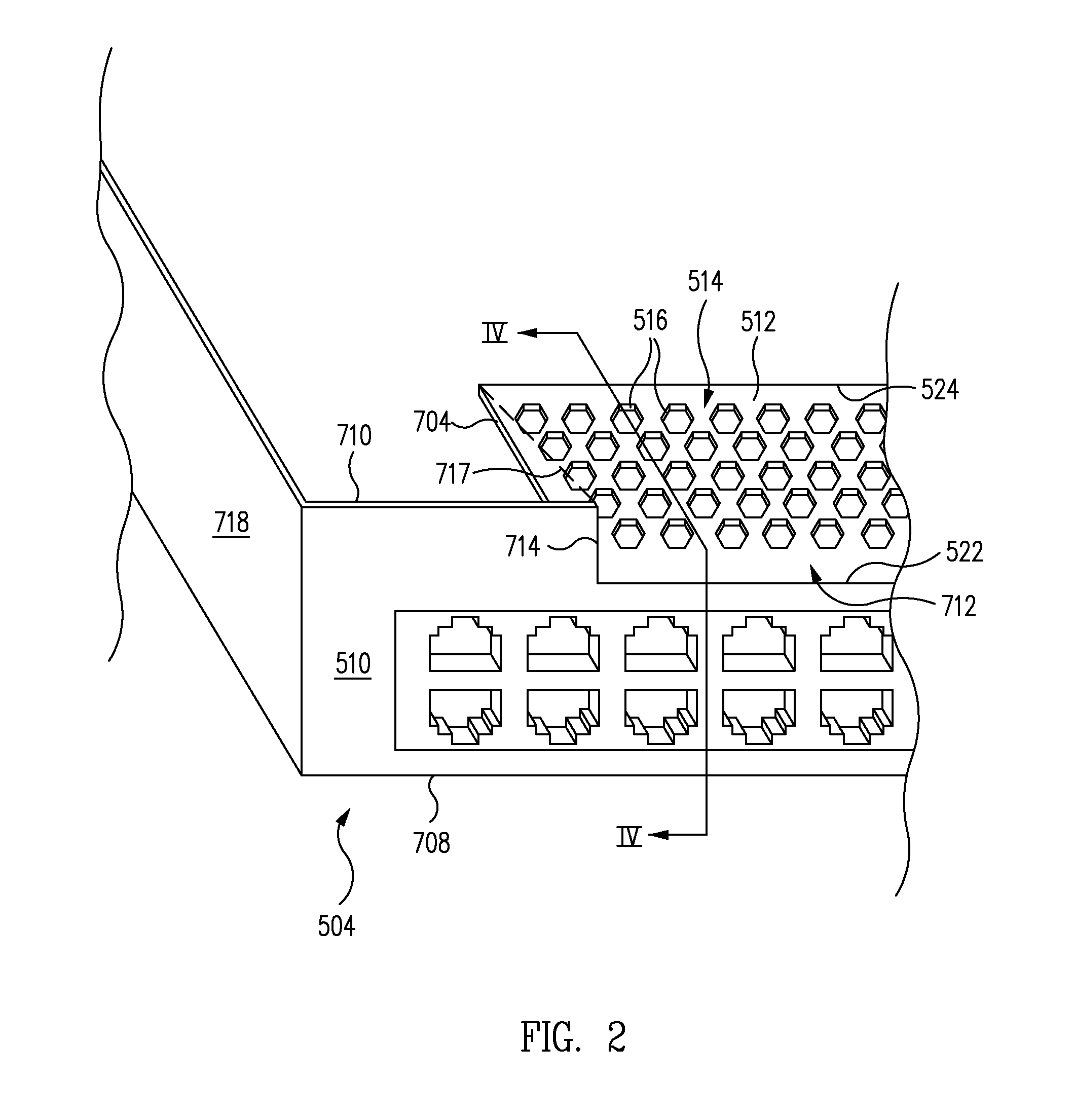 Slant angle vent plate pattern and method