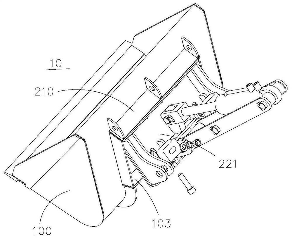 Quick change structure, workpiece assembly and loader