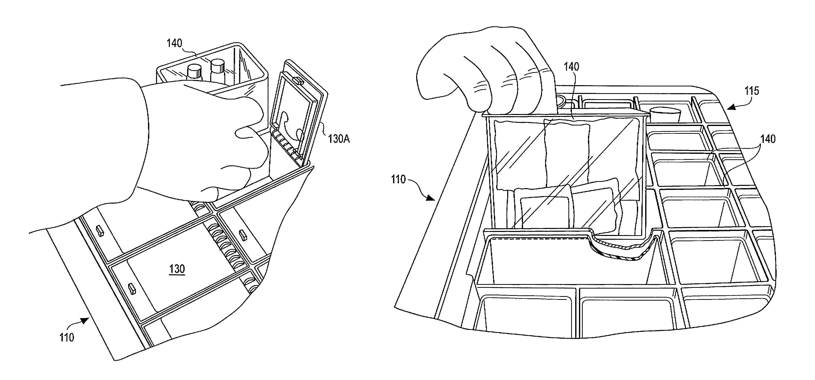 Medication cart drawer liner and method for using same to reduce nosocomial infections