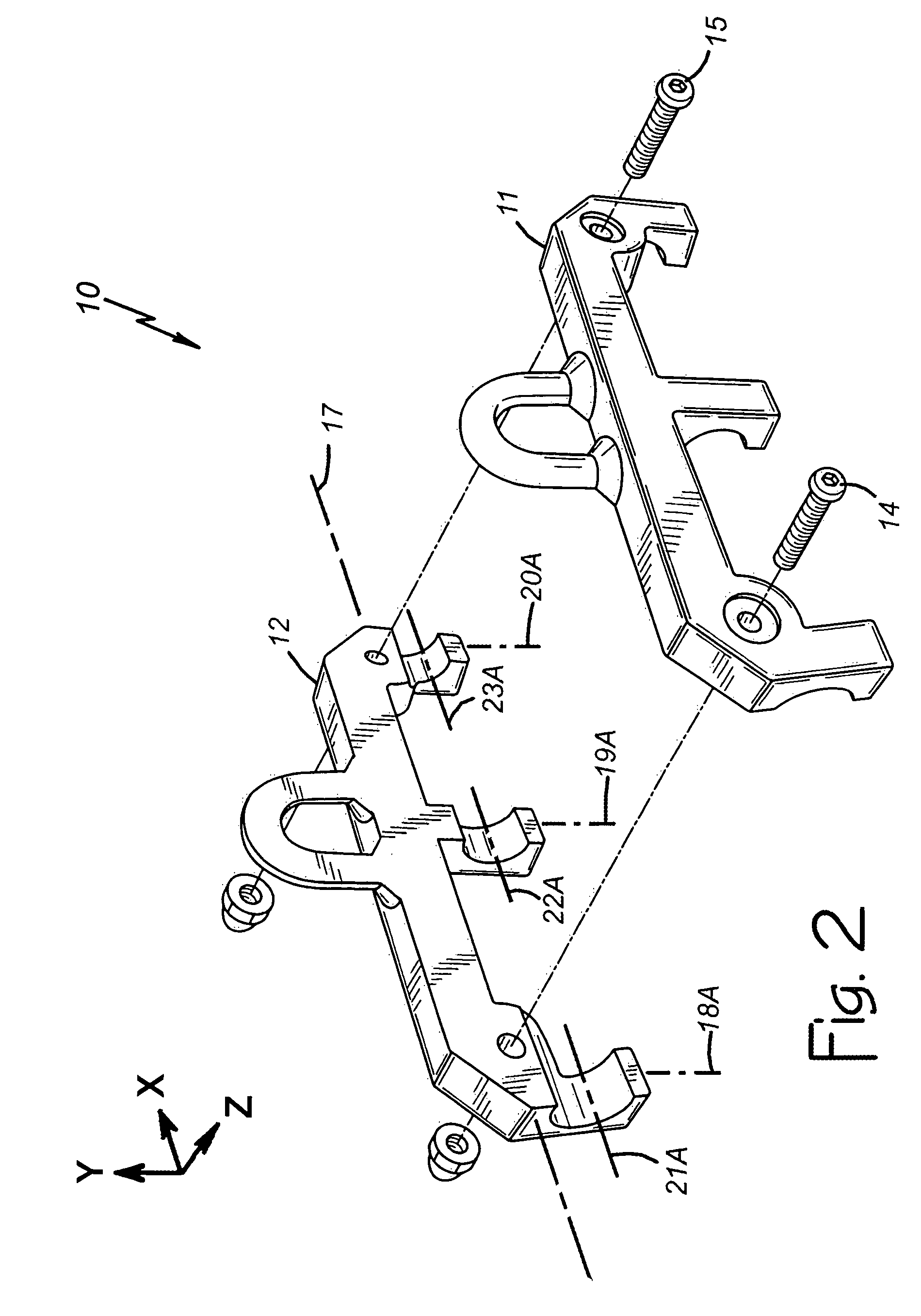 Truck air hose holder