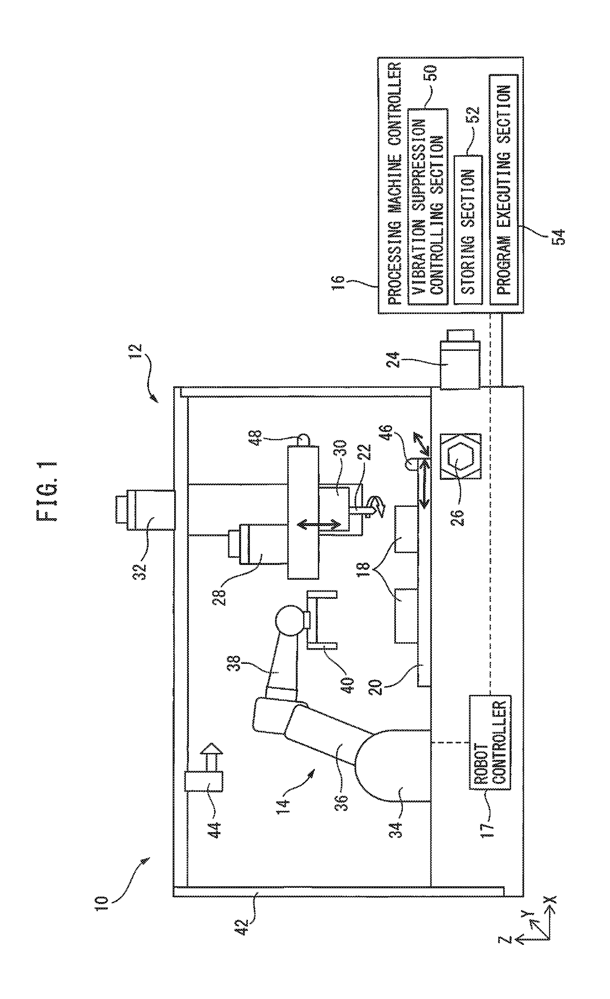 Processing system and method for controlling processing machine