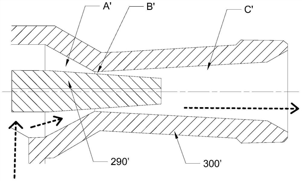 A cavitation venturi