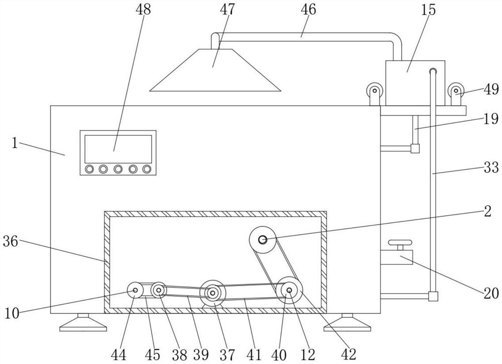 Textile fabric dyeing equipment for spinning