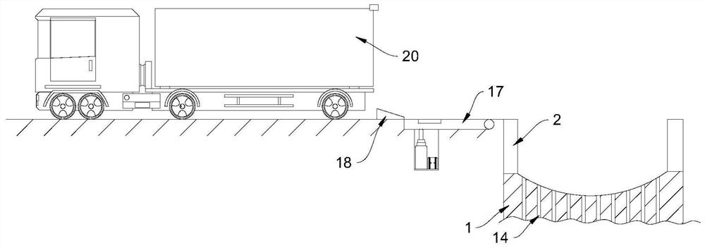 Intelligent zero-pollution underground garbage transfer compression station