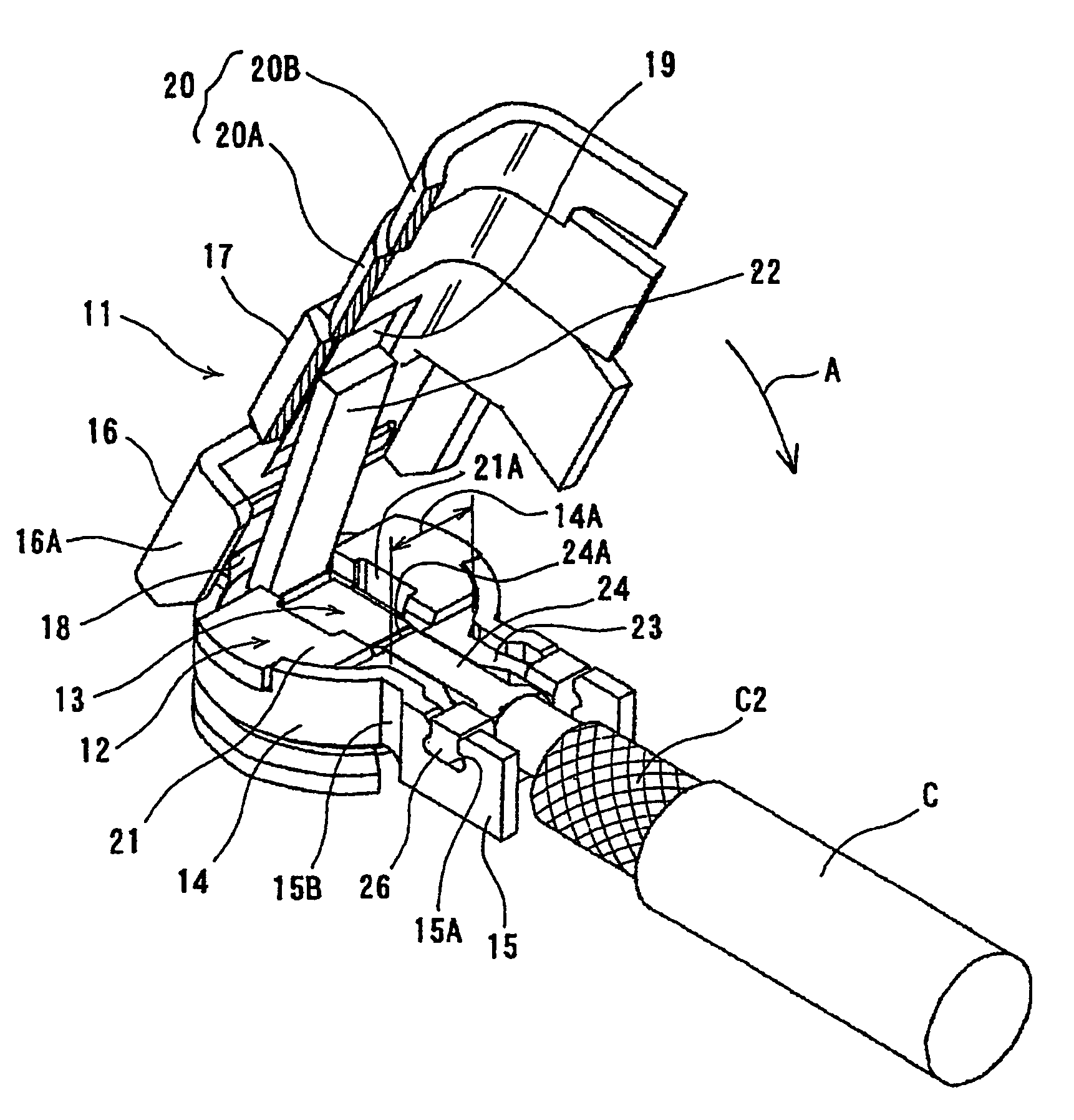 Coaxial electrical connector