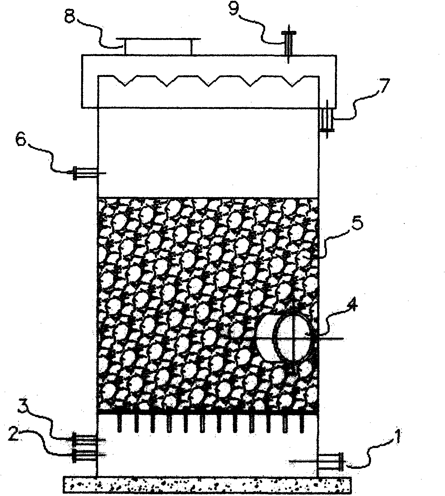 Recombinant decorative material production waste water treatment process