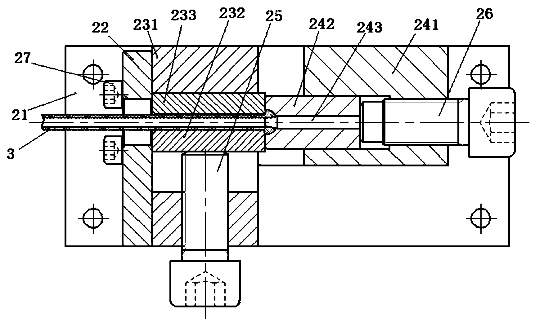 Connecting tube, hard tube connector structure as well as device and method for machining connecting tube