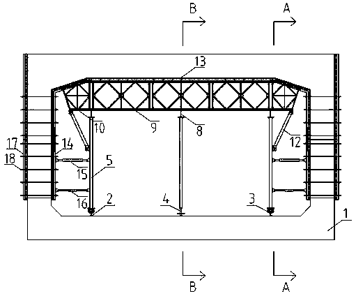 Fabricated trolley for box culvert construction and construction method thereof