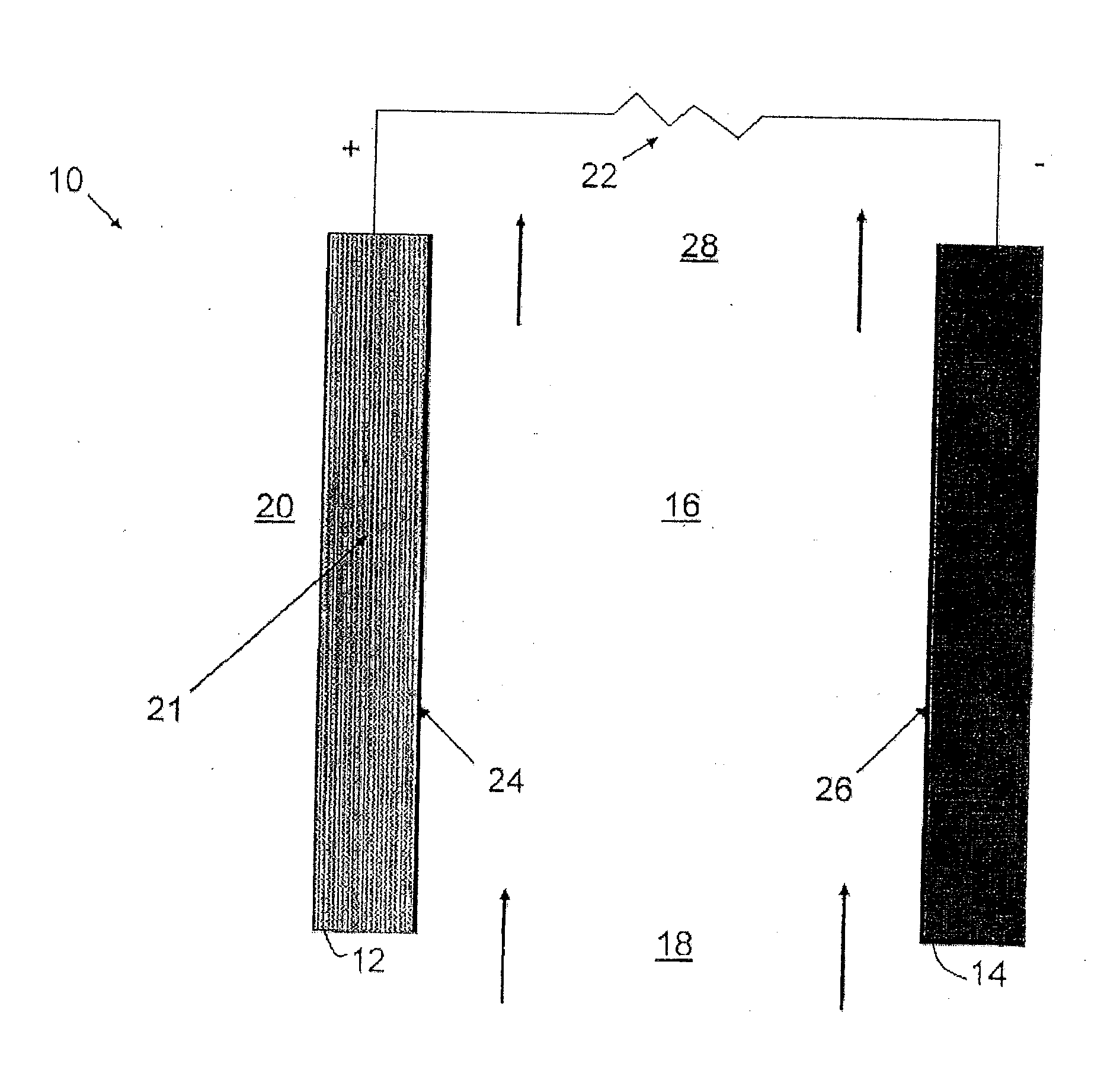 Metal-air cell with ion exchange material