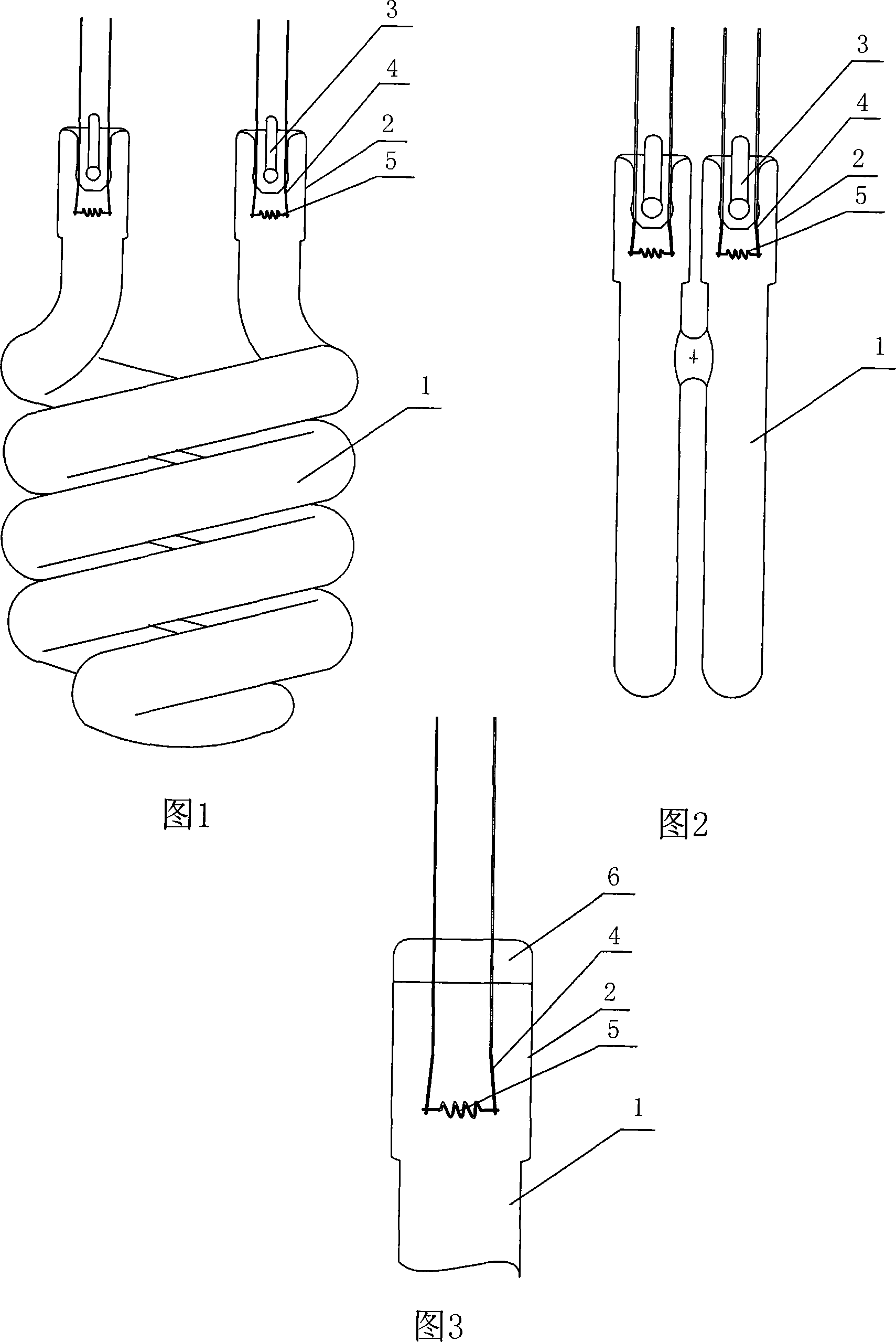 A fluorescent tube for slim pipe diameter