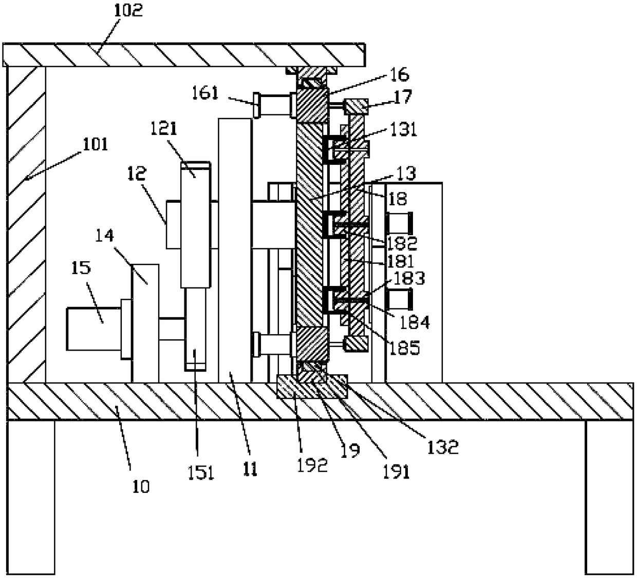 Preheat rotary injection molding die mechanism for injection molding machine