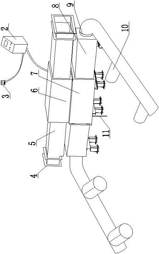 Pressurization and dehumidification device for cabin of marine wind turbine generator system