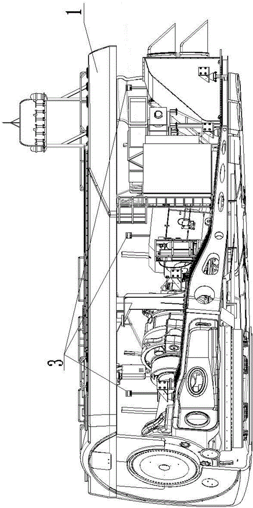 Pressurization and dehumidification device for cabin of marine wind turbine generator system