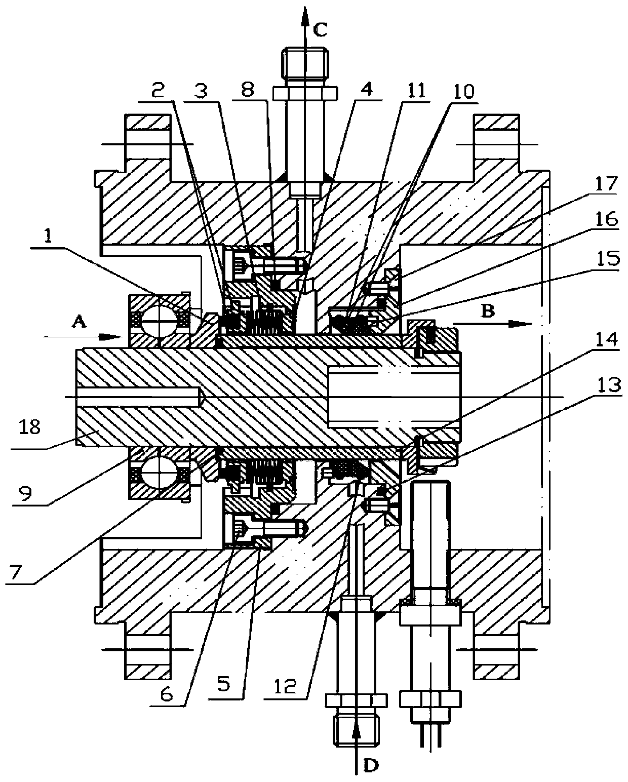 Dynamic sealing device suitable for low-temperature and high-speed repeated use