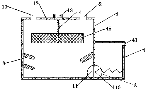 Defoaming liquid storage tank used for vinegar filling process