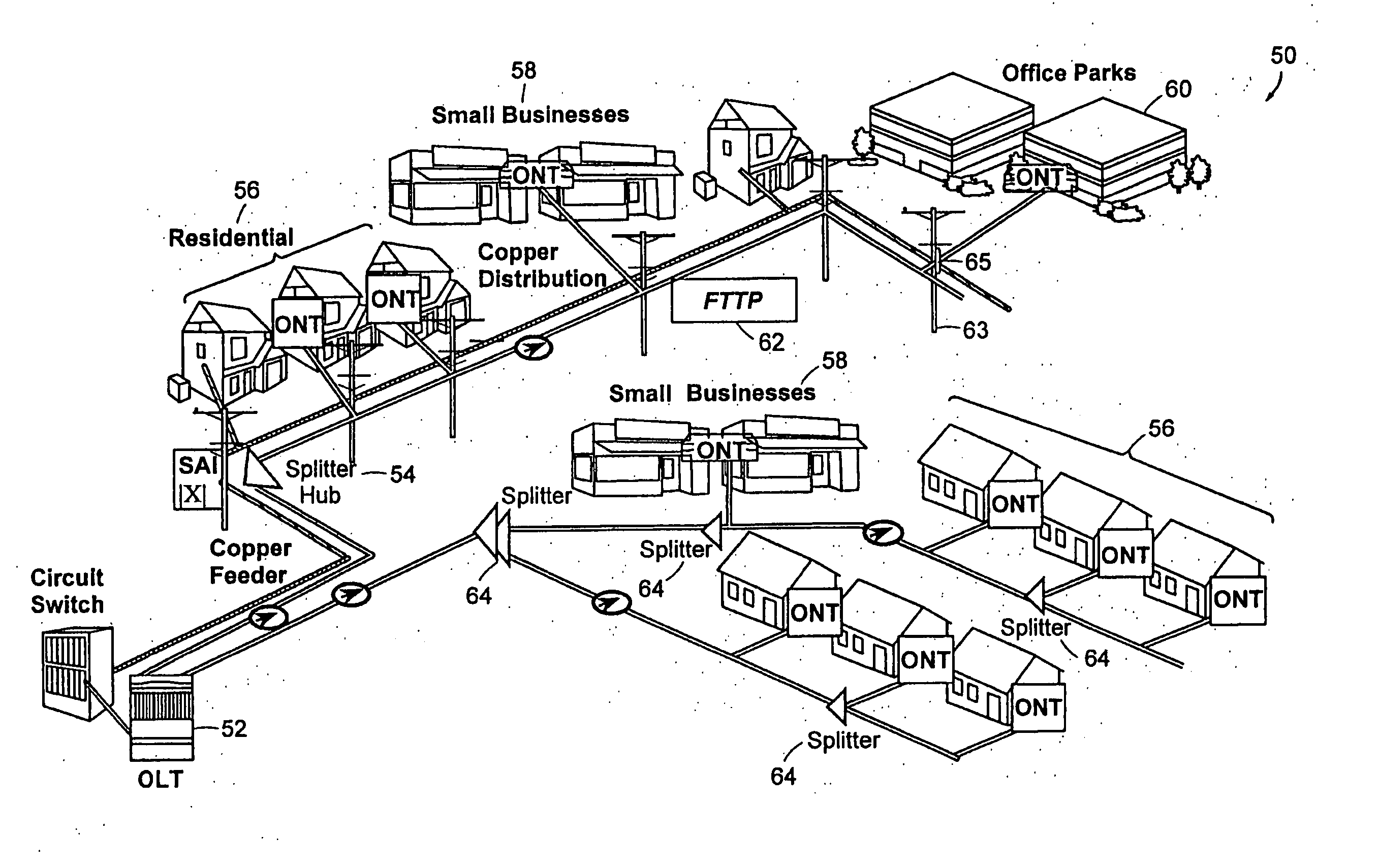 Hinged parking in fiber distribution hubs