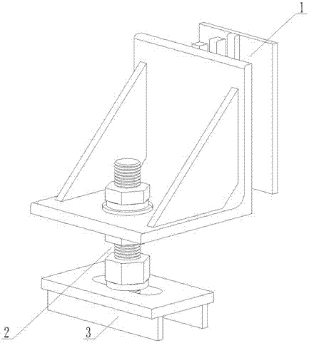 Point-supported PC wallboard connecting device