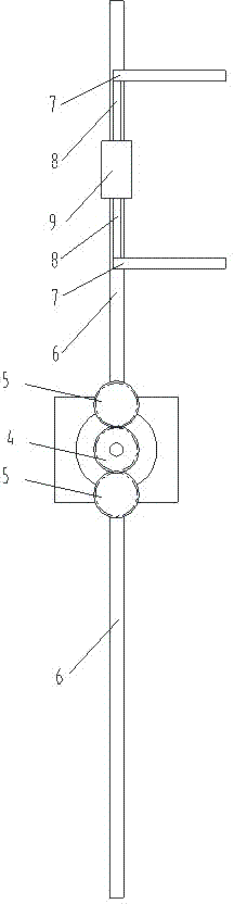 Lifting ring righting method and device in mechanical well repairing operation