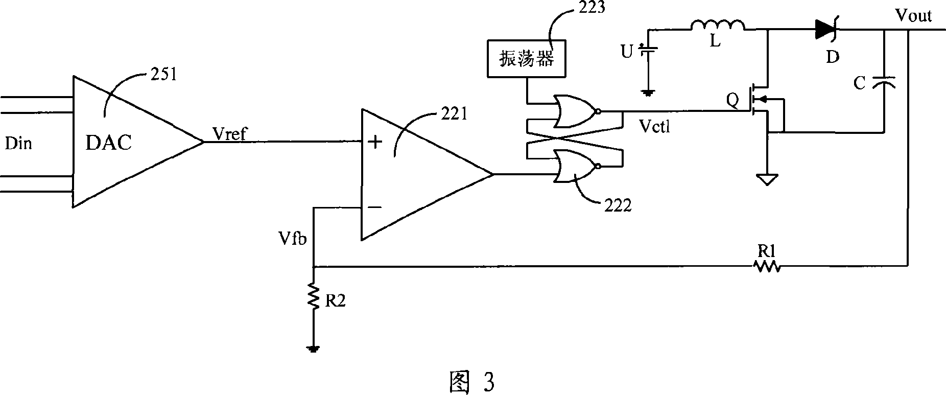 A backlight brightness adjustable drive circuit