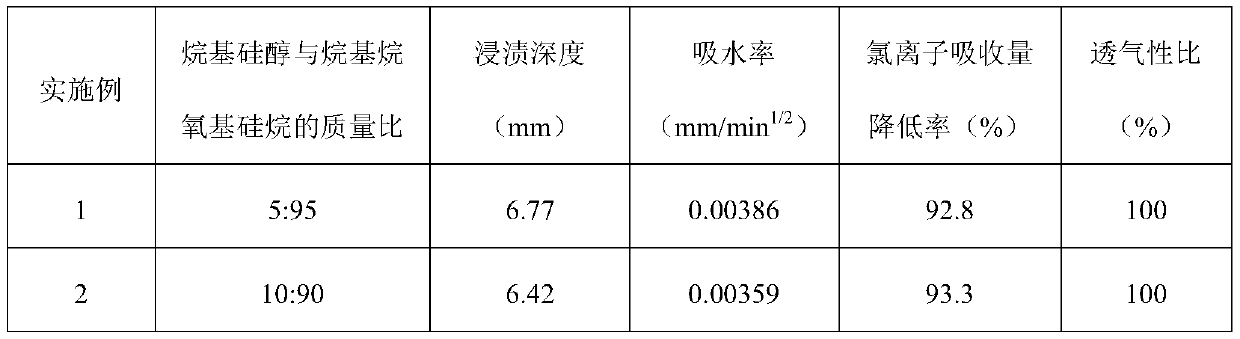 Self-crosslinked alkyl alkoxy silane impregnant