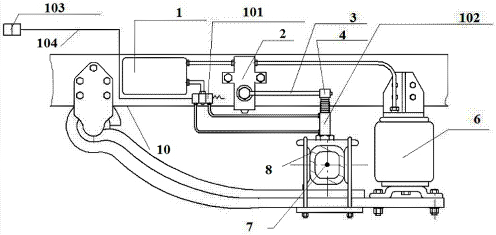 Body height control device and method for vehicle air spring suspension