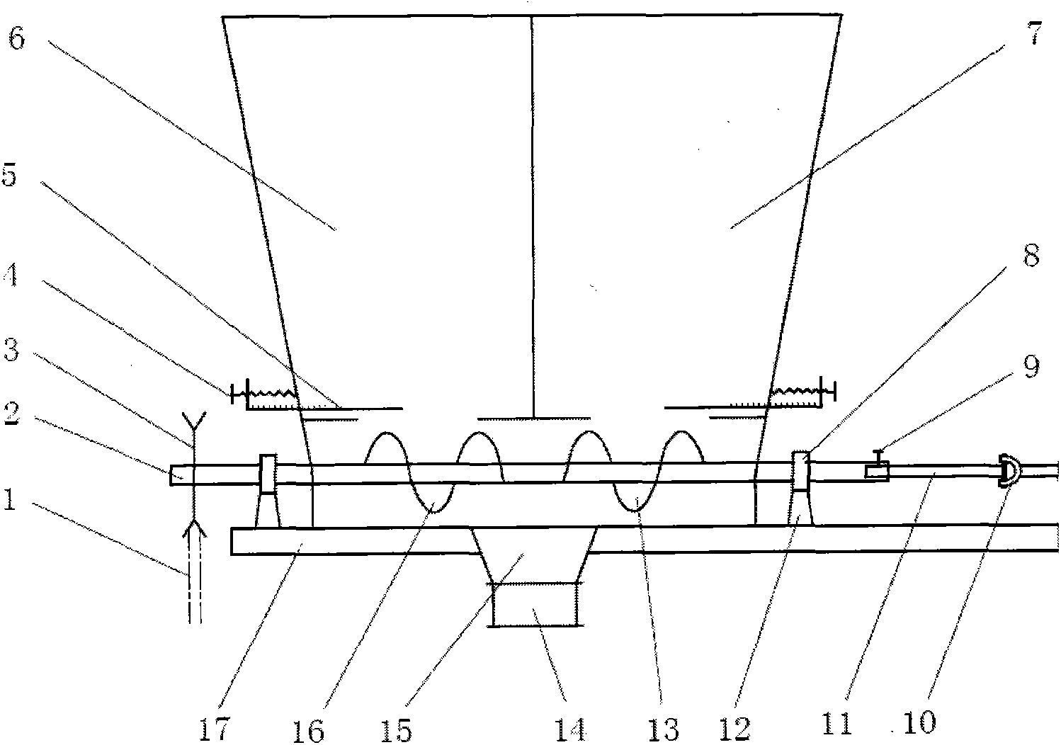 Mechanism for mixing nitrogen fertilizer and phosphorus in ratio and applying mixed fertilizer