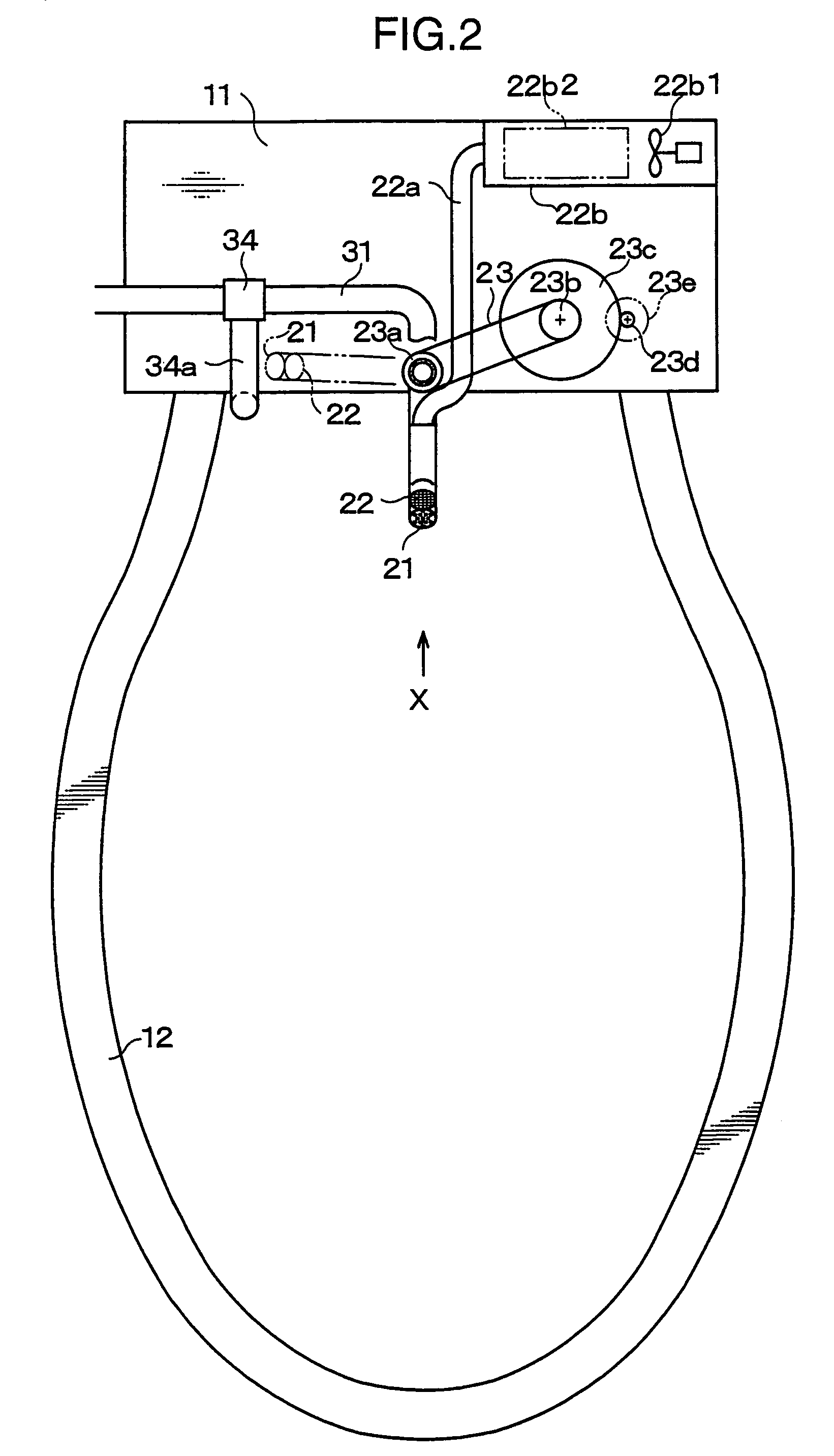 Body part cleansing unit for toilet