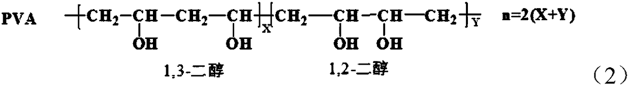 Method for determining contents of 1,2-diol connection structures in polyvinyl alcohol