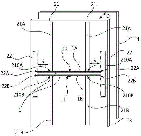 Antenna array of hybrid radiant component