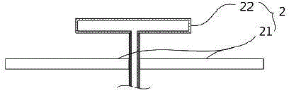 Antenna array of hybrid radiant component