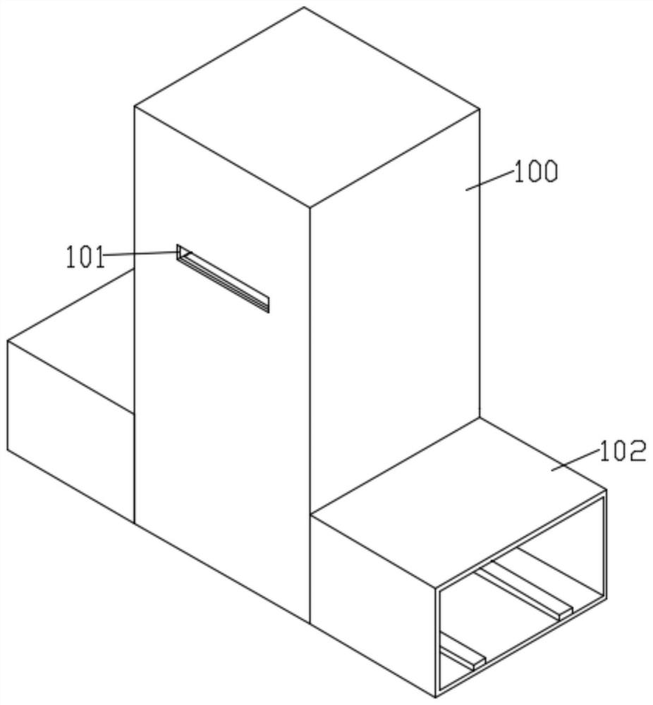 Material collecting device for PLA pipe machining and working method thereof