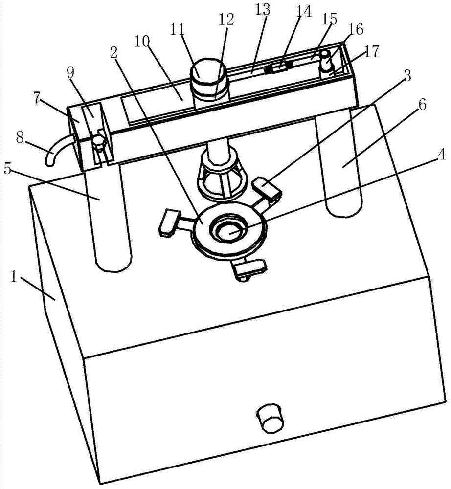 Air impermeability detecting table for sluice valve