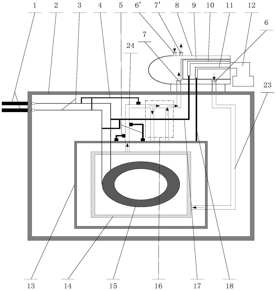 Refrigerating system of low-temperature superconducting magnet